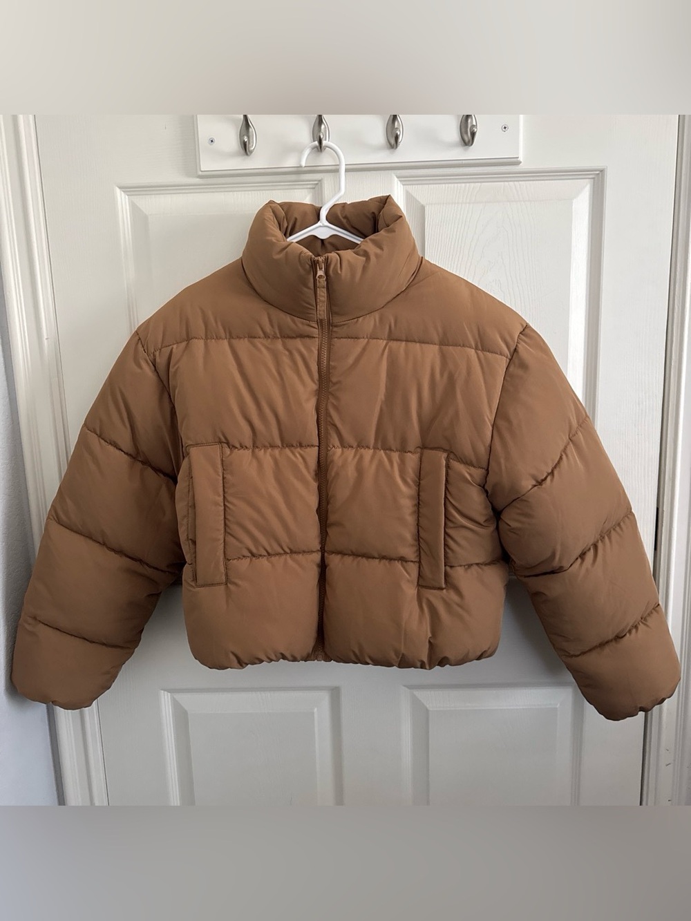 Divided by H&M Tan Puffer Coat Size M